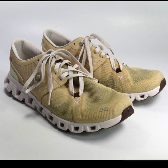 On Running Cloud X 3 Savannah/Frost Running Shoes 60.97789 Women’s Size 8.5 - Picture 9 of 16